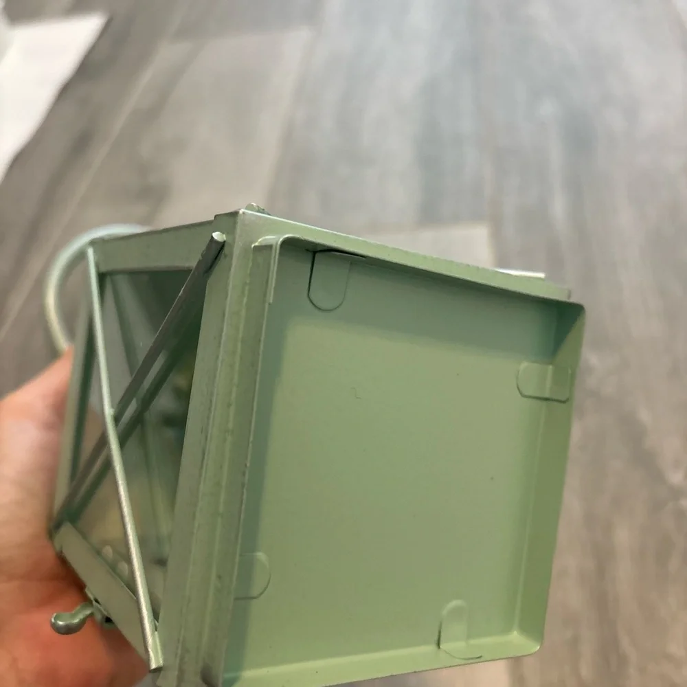 Green Metal Lantern